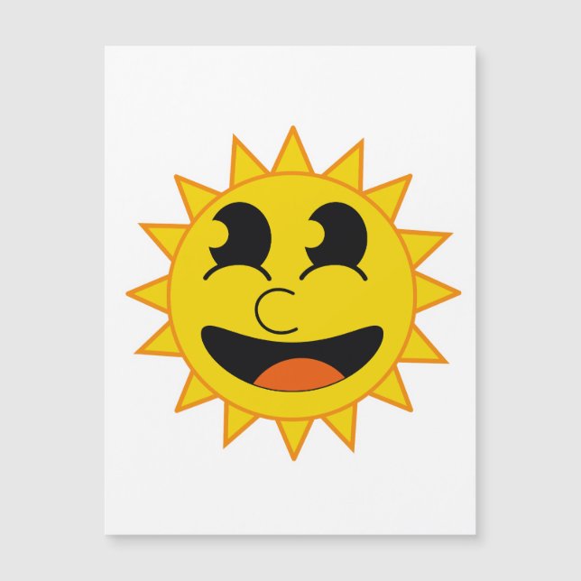 Carte Magnétique Bonjour Sunshine (Devant)