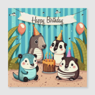 Carte Magnétique Bonne coutume d'anniversaire