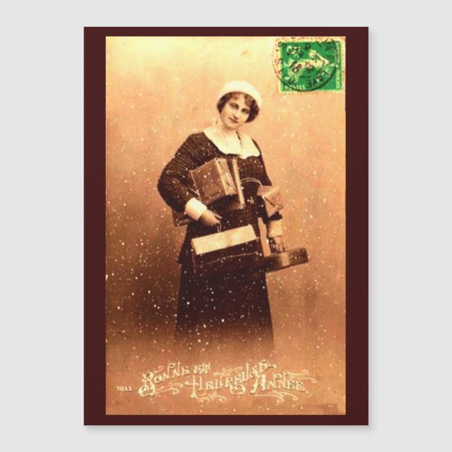 Carte Magnétique Bonne et Heureuse Annee (Devant)
