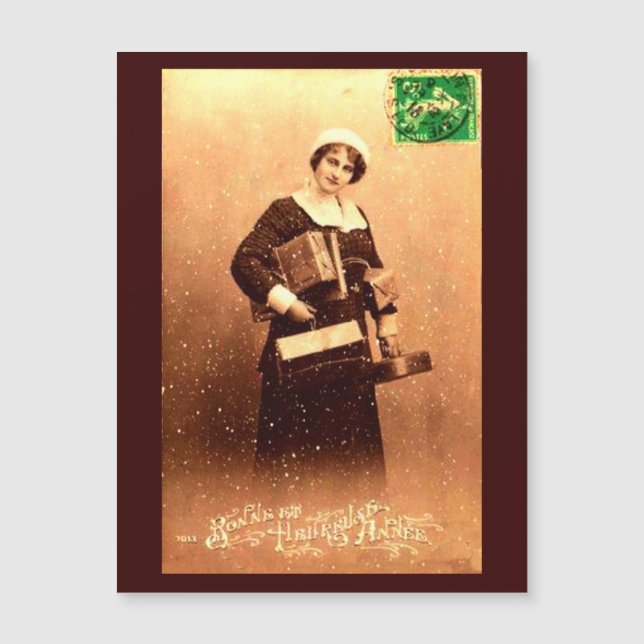 Carte Magnétique Bonne et Heureuse Annee (Devant)