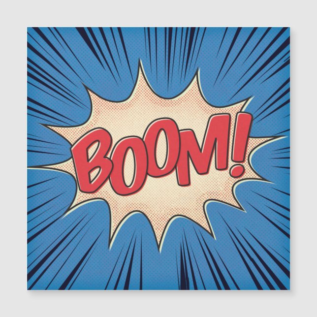 Carte Magnétique Boom ! (Devant)