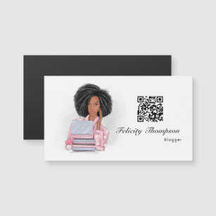 Carte Magnétique Boss Lady Blogger QR Code