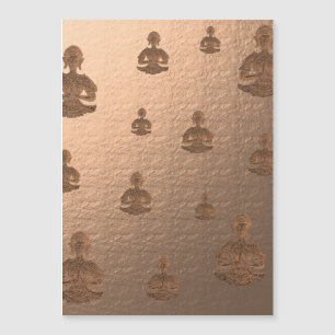 Carte Magnétique bouddha en marsala