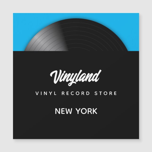 Carte Magnétique Boutique vinyle (Devant)