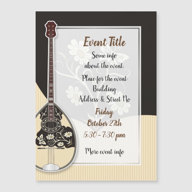 Carte Magnétique Bouzouki (Devant)