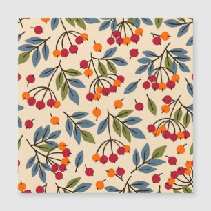 Carte Magnétique Branches de Rowan : Charme Textile Vintage