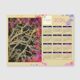Carte Magnétique Bruin tree 2026 calendrier magnétique de l'entrepr