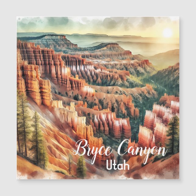Carte Magnétique Bryce Canyon, Parc National de l'Utah (Devant)