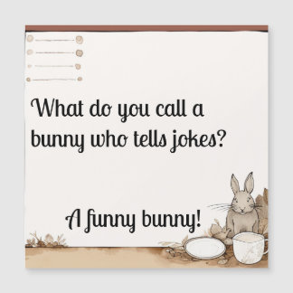 Carte Magnétique Bunny drôle