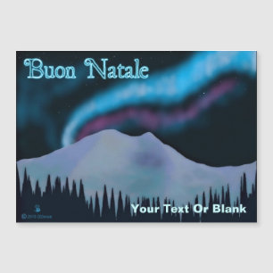 Carte Magnétique Buon Natale - Blue Aurora