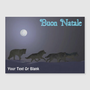 Carte Magnétique Buon Natale - Wolfpack