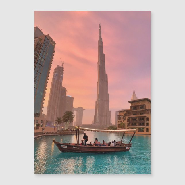 Carte Magnétique Burj Khalifa (Devant)