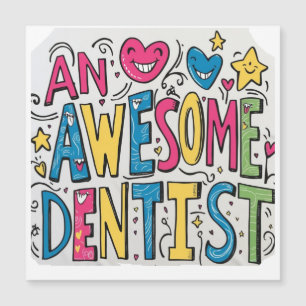 Carte Magnétique Cadeau de remerciement pour dentiste 