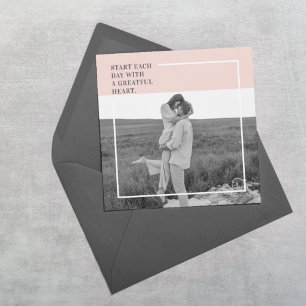 Carte Magnétique Cadeau Moderne de Famille Rose Pastel Photo