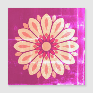 CARTE MAGNÉTIQUE CADEAU MODERNE DE FLEURS COLORÉ FILLE SOEUR MOM