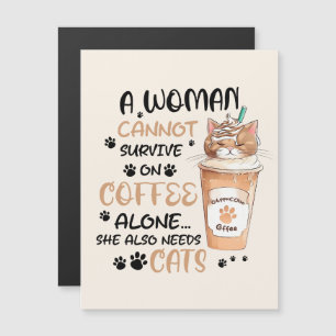 Carte Magnétique Café & Chats - Cute Kawaii Art