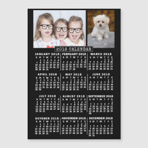 Carte Magnétique Calendrier 2018 (Voir la description pour la nouve