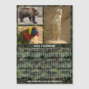 Carte Magnétique Calendrier 2019 (Voir la description pour la nouve