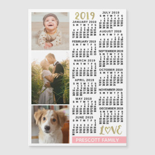 Carte Magnétique Calendrier 2019 (Voir la description pour la nouve