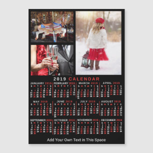 Carte Magnétique Calendrier 2019 (Voir la description pour la nouve