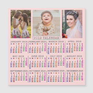 Carte Magnétique Calendrier 2019 (Voir la description pour la nouve