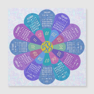 Carte Magnétique Calendrier 2020 (Voir la description pour la nouve