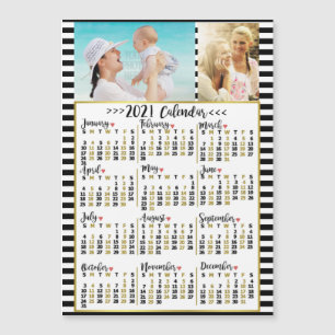 Carte Magnétique Calendrier 2021 (Voir la description pour la nouve