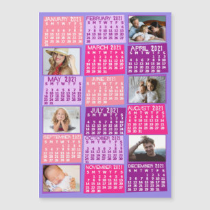 Carte Magnétique Calendrier 2021 (Voir la description pour la nouve