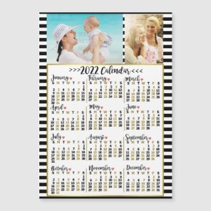 Carte Magnétique Calendrier 2022 (Voir la description pour la nouve