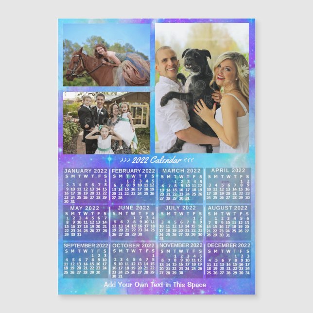 Carte Magnétique Calendrier 2022 (Voir la description pour la nouve (Devant)