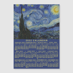 Carte Magnétique Calendrier 2022 (Voir la description pour la nouve