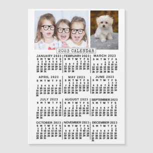 Carte Magnétique Calendrier 2023 (Voir la description pour la versi
