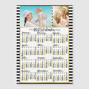Carte Magnétique Calendrier 2023 (Voir la description pour la versi
