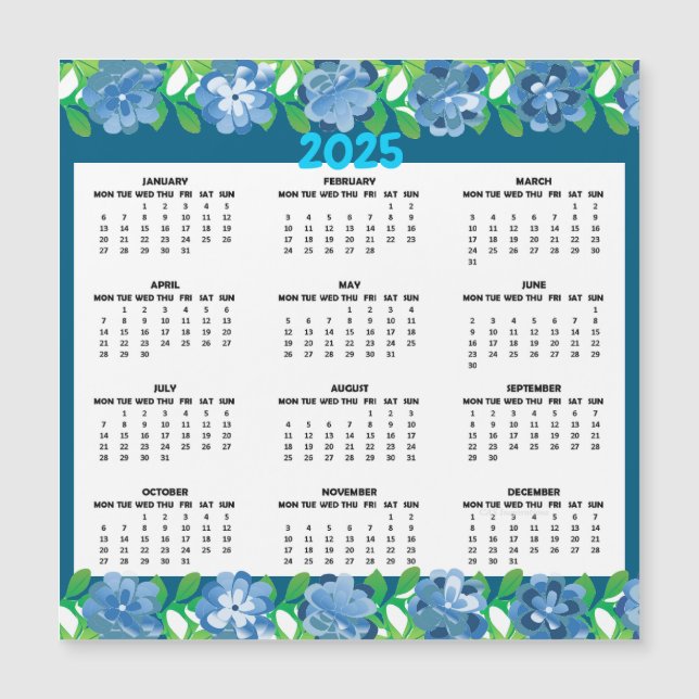 Carte Magnétique Calendrier Apple enseignant 2025 (Devant)