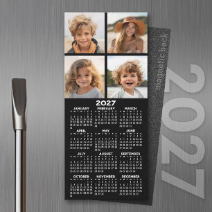 Carte Magnétique Calendrier avec collage de photos aimant pour réfr