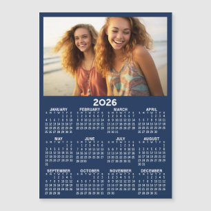 Carte Magnétique Calendrier avec Photo Vue Annuelle Aimant Moderne