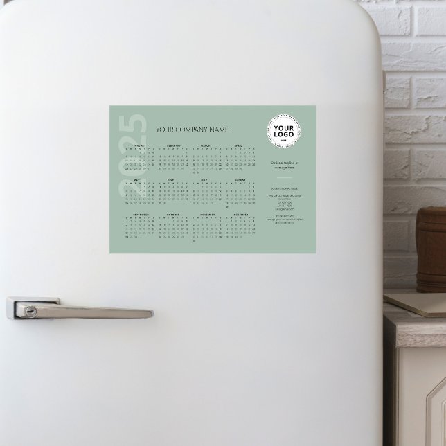 Carte Magnétique Calendrier d'affaires 2025 de taille minimale mode (Créateur téléchargé)