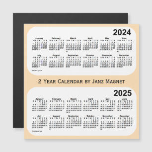 Carte Magnétique Calendrier de 2 ans 2024-2025 sur le blé par Janz 