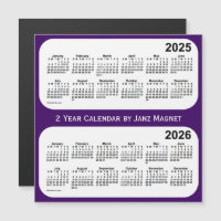 Calendrier de 2 ans pourpre 2025-2026 par Janz Mag