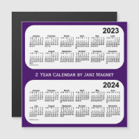 Calendrier de 2 ans violet 2023-2024 par Janz Magn