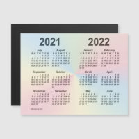 Calendrier de l'année scolaire 2021-2022 par Janz 