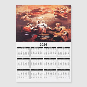 Carte Magnétique Calendrier Deux Trinités 2026