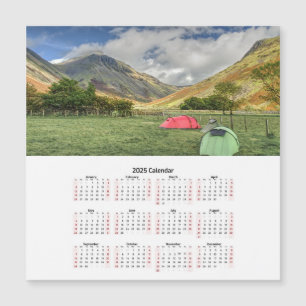 Carte Magnétique Calendrier du camping vue montagne