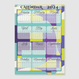 Carte Magnétique Calendrier magnétique 2024