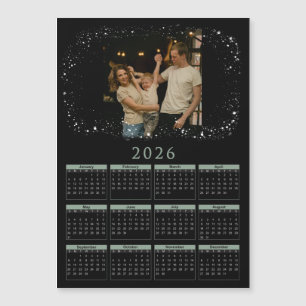 Carte Magnétique calendrier magnétique 2026 avec photos de famille