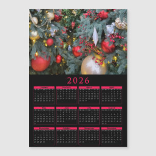 Carte Magnétique calendrier magnétique 2026 avec votre photo de Noë