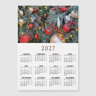 Carte Magnétique Calendrier magnétique 2027 avec votre photo de Noë