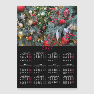Carte Magnétique calendrier magnétique 2027 avec votre photo de Noë