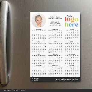 Carte Magnétique Calendrier magnétique de base moderne photo logo 2