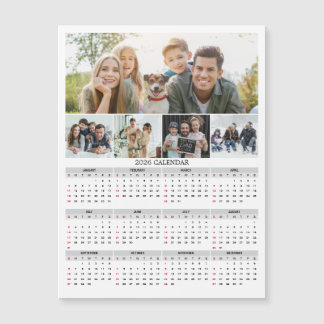 Carte Magnétique Calendrier magnétique de photos de famille personn